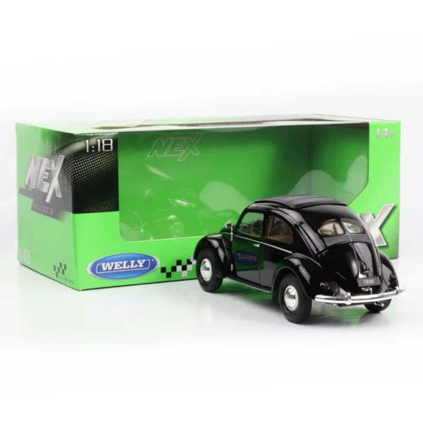 118 Volkswagen Classic Beetle 1950 Black Welly NEX Diecast