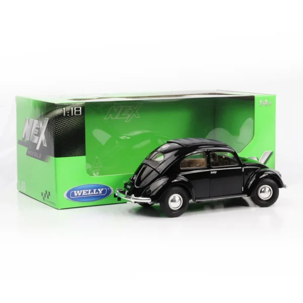 118 Volkswagen Classic Beetle 1950 Black Welly NEX Diecast