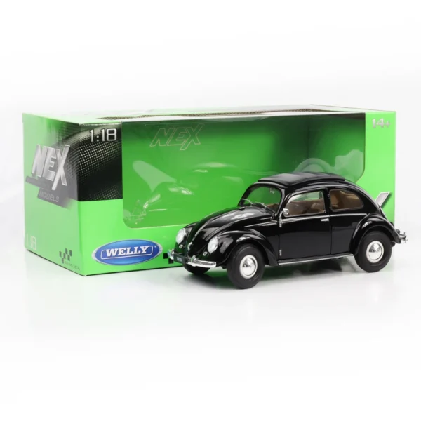 118 Volkswagen Classic Beetle 1950 Black Welly NEX Diecast