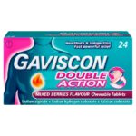 Gaviscon Heartburn Double Action Mixed Berry Tablets x24