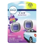 Febreze Car Air Freshener Vent Clips with Gain Moonlight Breeze Scent