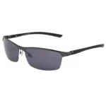 Onfire Mens Sports Supra Semi Rimless Sunglasses Metallic