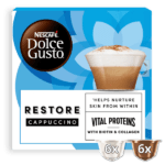Restore Cappuccino With Biotin & Collagen Nescafe Dolce Gusto Coffee Pods