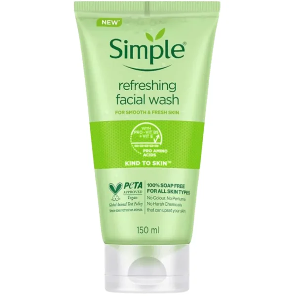 Simple Kind to Skin Refreshing Facial Gel Wash 150ml