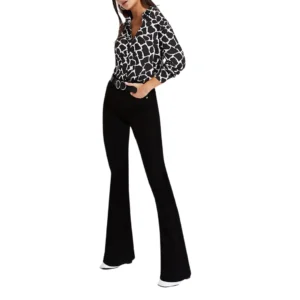 River Island Black Giraffe Print Long Sleeve Shirt