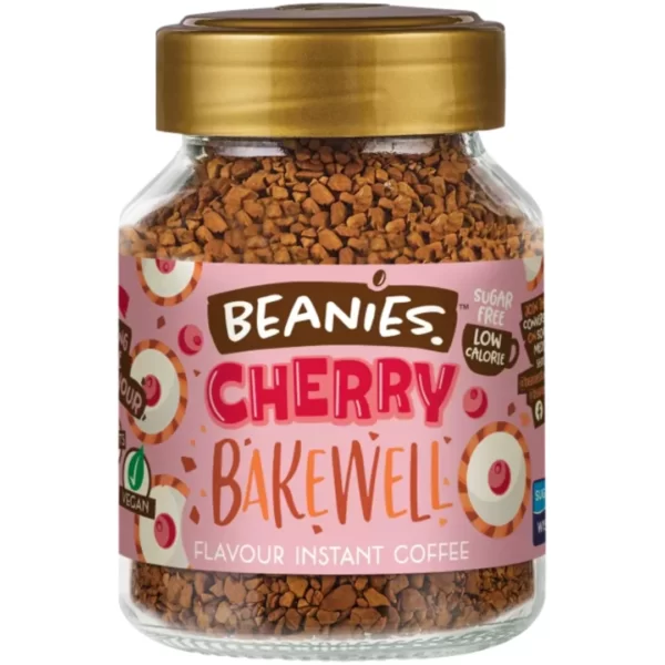 Beanies Cherry Bakewell Flavour Instant Coffee 50g