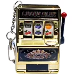 Magikon Mini Slot Machine Toy With Keychain(Golden)