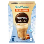 Nescafe Gold Iced Latte Salted Caramel Flavoured Coffee Mix (Pack of 7)