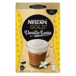 Nescafe Gold Vanilla Latte Flavoured Coffee Mix (Pack of 8)