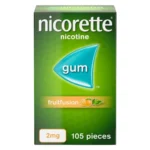 Nicorette Fruitfusion 2mg Nicotine Gum 105s