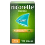 Nicorette Fruitfusion 4mg Nicotine Gum 105s