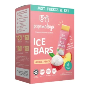 Pops Malaya Ice Bars Lychee Peach