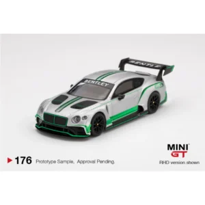 Mini GT Bentley Continental GT3 Presentation Car No. 176