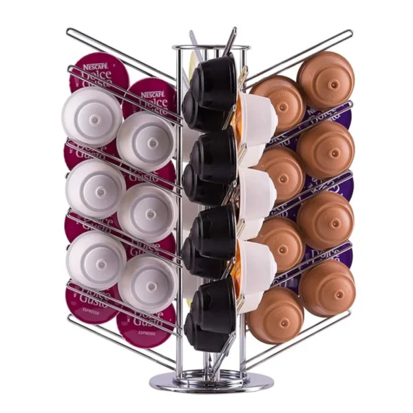 56 Dolce Gusto Coffee Pods Rotating Holder Stand