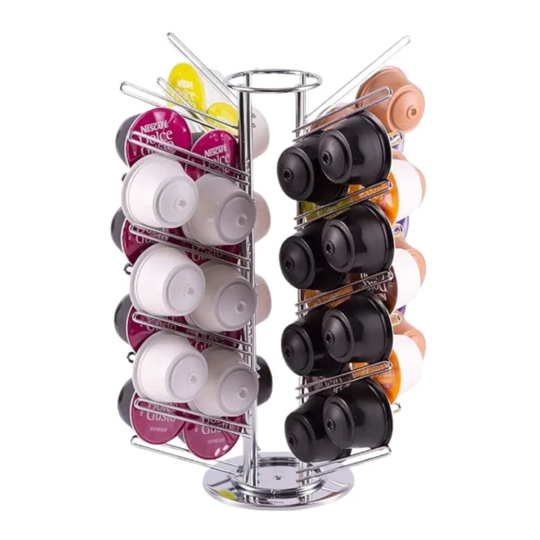 56 Dolce Gusto Coffee Pods Rotating Holder Stand - Image 3