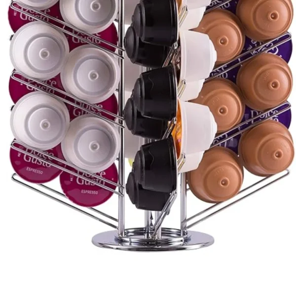 56 Dolce Gusto Coffee Pods Rotating Holder Stand