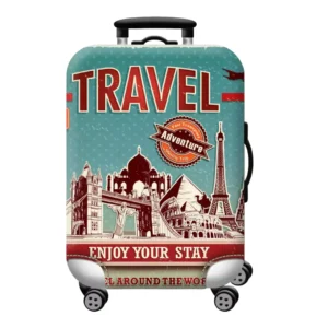 Adventure Paris Travel Luggage Protective Cover