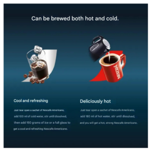 Americano Zero Sugar Nescafe Instant Coffee Sachets