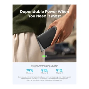 Anker Nano Ultra-Slim Magnetic Wireless Power Bank 5000mAh (Black)