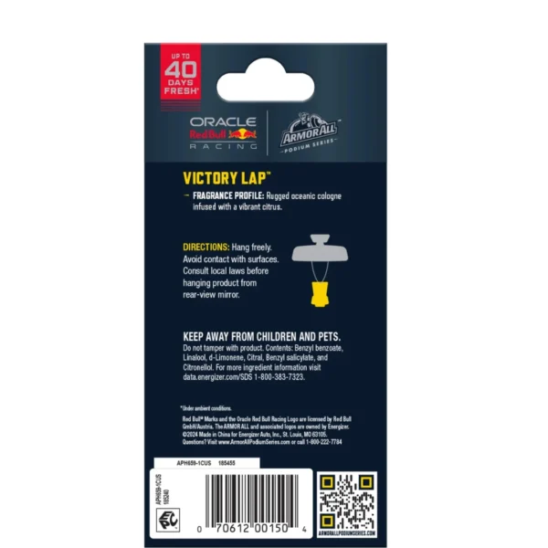 Armor All Hanging Car Air Freshener, Victory Lap Scent - Image 6
