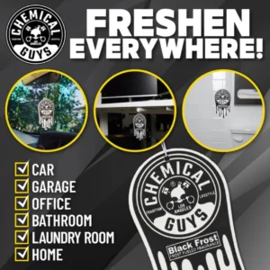 Black Frost Scent Chemical Guys Hanging Air Freshener