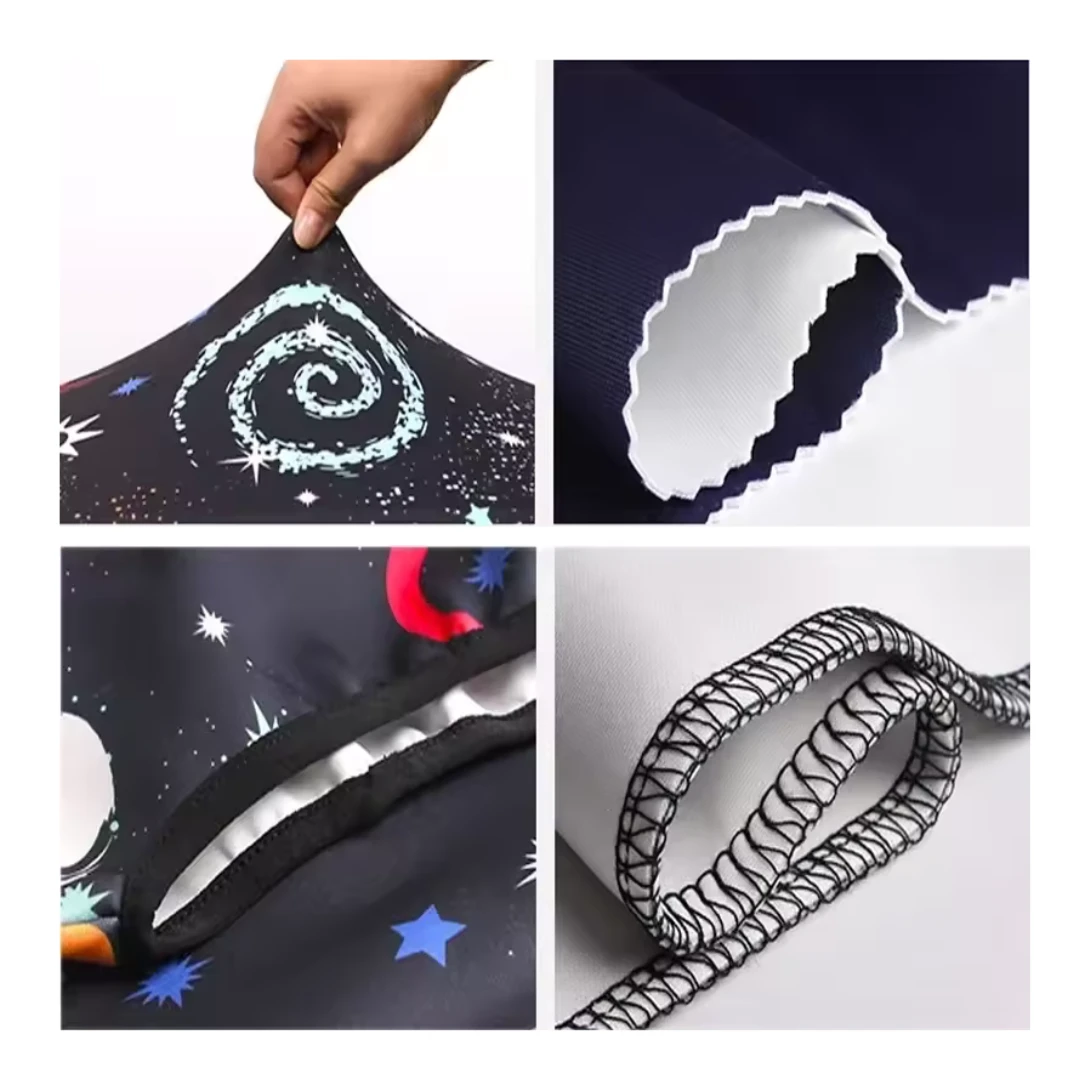 Black Rainbow Map Travel Luggage Cover