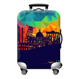 Blue Travel Luggage Cover