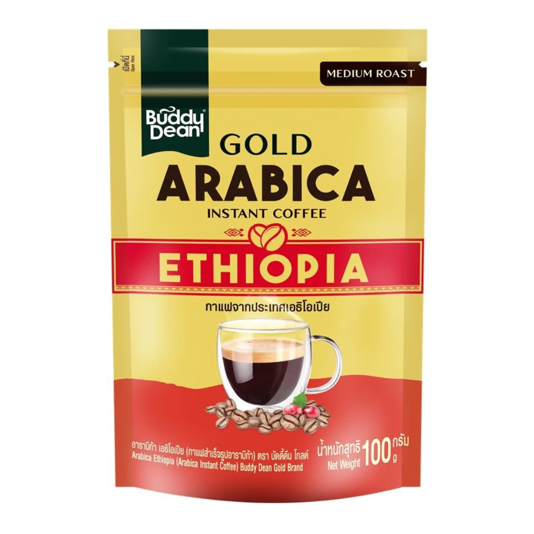 Buddy Dean Gold Arabica Ethiopia Instant Coffee 100g