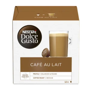 Cafe Au Lait Nescafe Dolce Gusto Coffee Pods (Pack of 12)