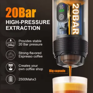 Cafelffe 3 in 1 Portable Espresso Coffee Machine