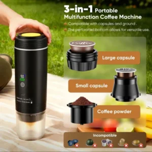 Cafelffe 3 in 1 Portable Espresso Coffee Machine