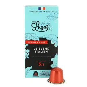 Cafes Lugat Le Blend Italien Nespresso Coffee Pods