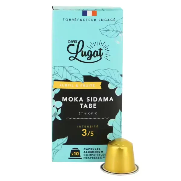 Cafes Lugat Moka Sidama Tabe Nespresso Coffee Pods