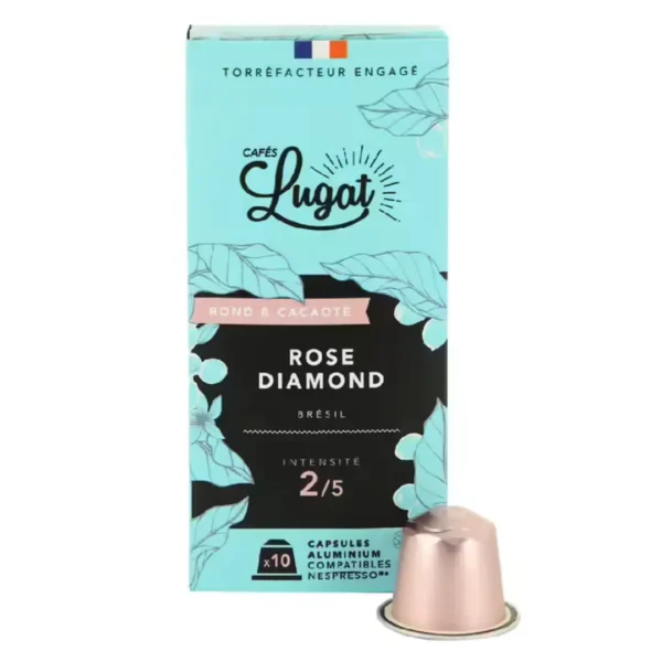 Cafes Lugat Rose Diamond Nespresso Coffee Pods