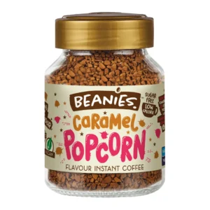 Caramel Popcorn Flavoured Beanies Instant Coffee 50g