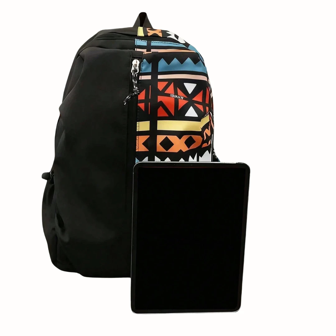 Casual Large Capacity Graffiti Print Backpack - Image 13