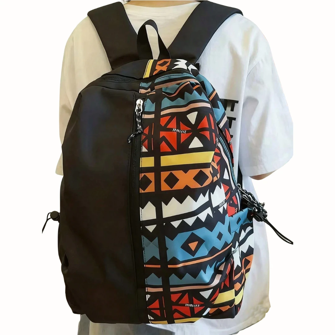 Casual Large Capacity Graffiti Print Backpack