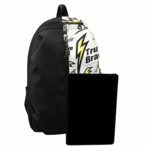 Casual Large Capacity Lightning Bolt Print Backpack