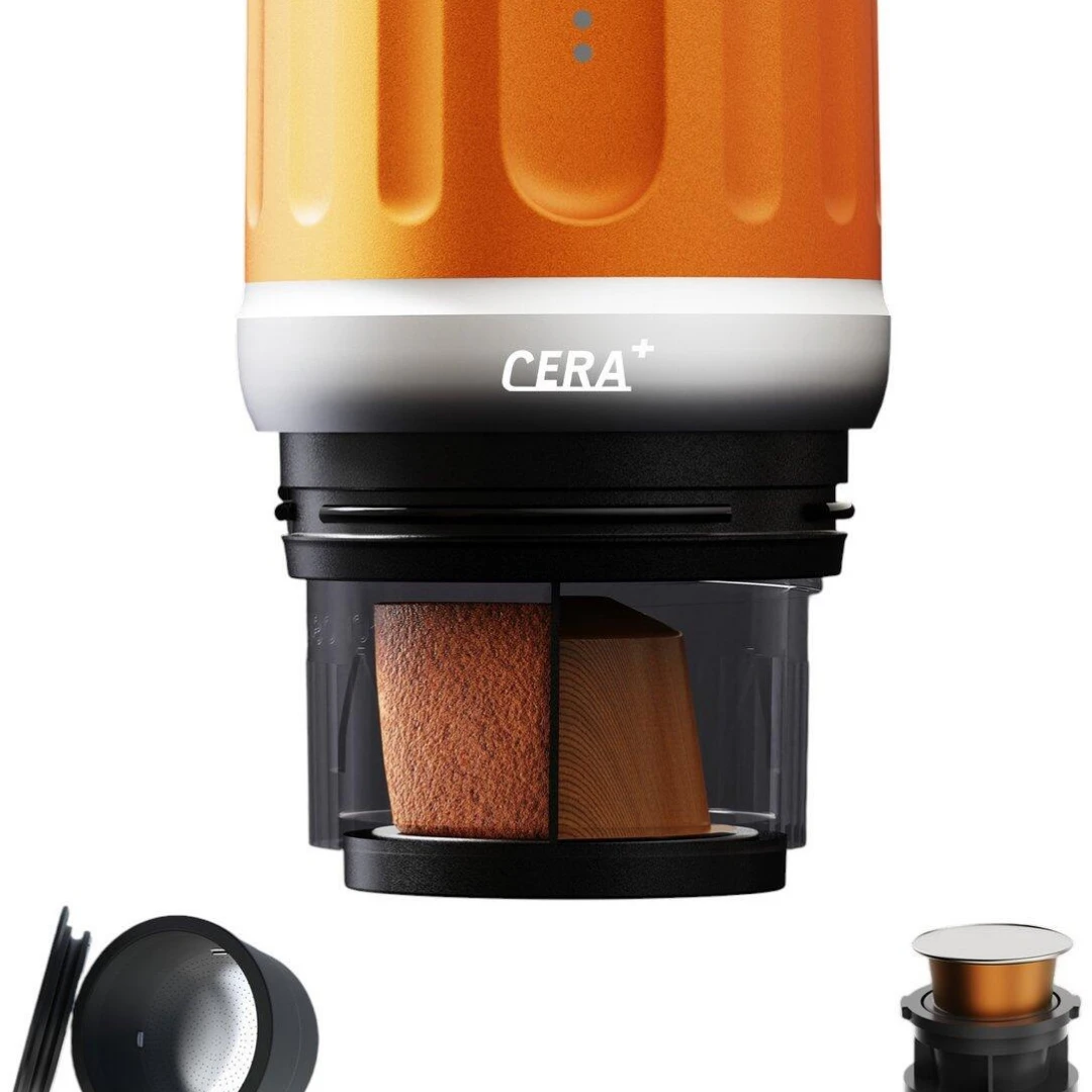Cerapresso Portable Espresso Machine with Travel Case (Tulip Crema)