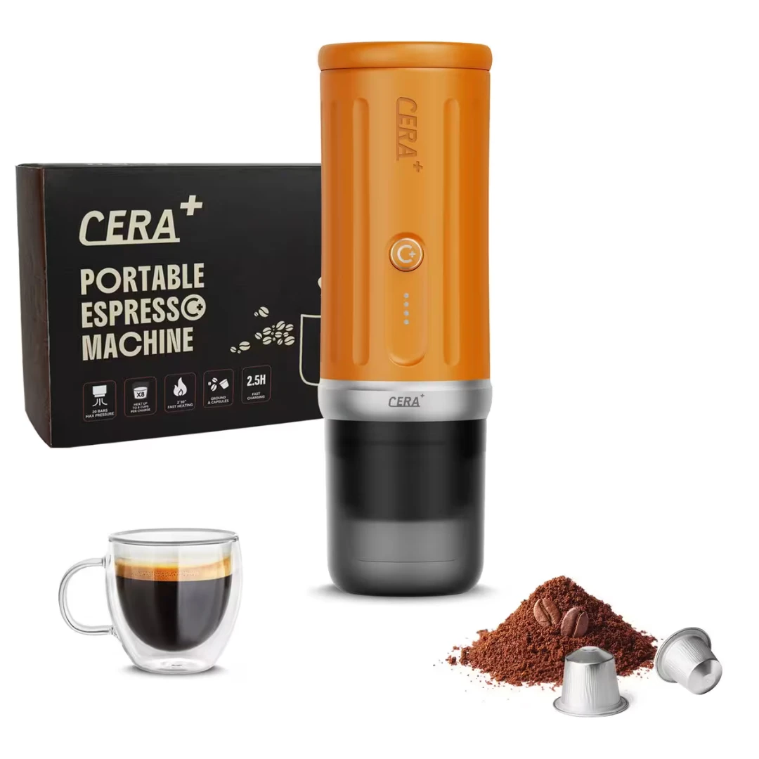 Cerapresso Portable Espresso Machine with Travel Case (Tulip Crema)