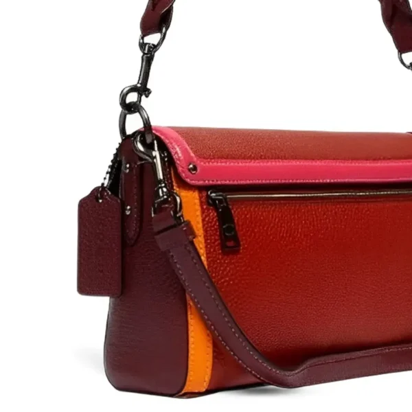 Coach Jade Shoulder Bag In Colorblock Signature Canvas