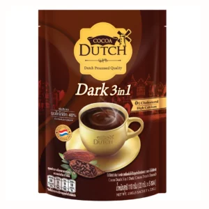 Cocoa Dutch Dark 3-in-1 Instant Drink Mix Sachets
