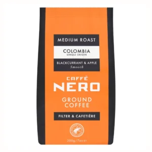 Colombia Caffe Nero Medium Roast Ground Coffee 200g