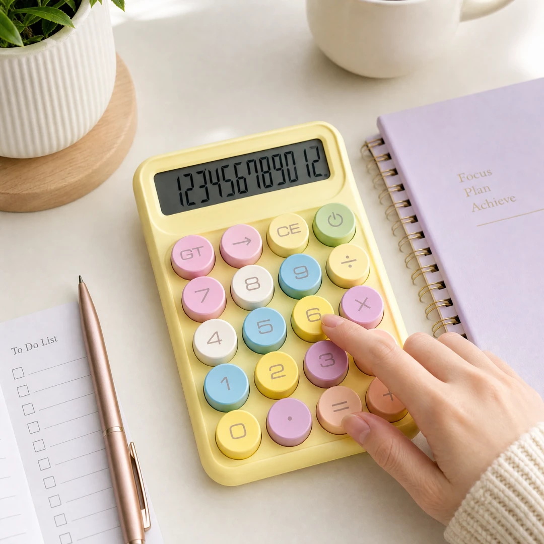 Colorful Calculator (Yellow)