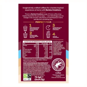 Costa Iced Hazelnut Crème Instant Coffee Sachets