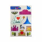 Dhaka City Landmark Themed Fridge Magnet