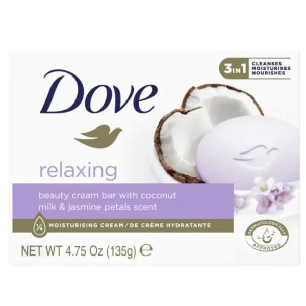 Dove Relaxing Beauty Cream Bar with coconut milk & jasmine petals 135g