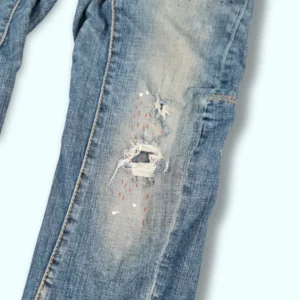 Dsquared2 Men’s Grey Distressed Biker Jeans W30 L26