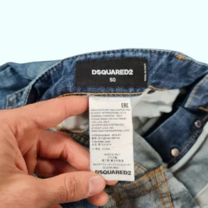 Dsquared2 Men’s Grey Distressed Biker Jeans W30 L26