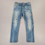 Dsquared2 Men's Grey Distressed Biker Jeans W30 L26